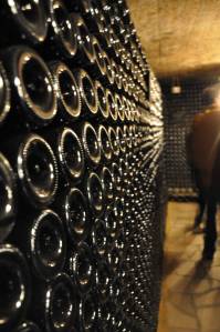 Wine aging in the cellars of Châteauneauf du Pape